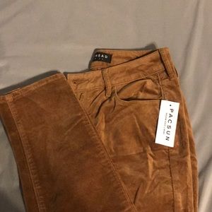 PACSUN toffee corduroy pants. STILL WITH TAGS